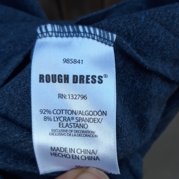 Men's blue long sleeve V Neck - Picture 4 of 5